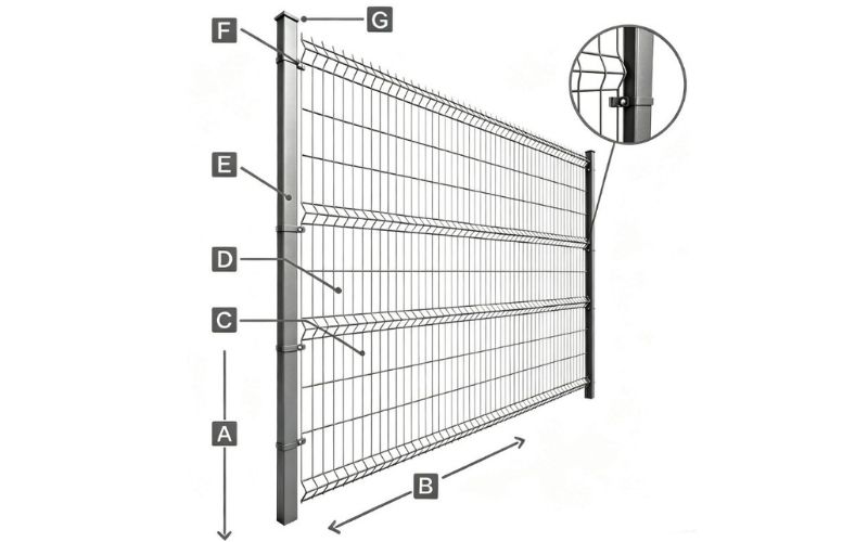 Curvy Welded Fence