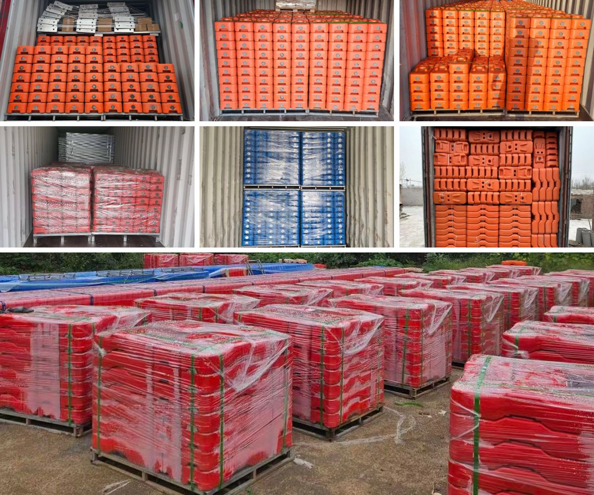 Temporary Fence Feet Blow Mould Concrete Fill Temporary Fence Feet Blow Mould Concrete Fill
