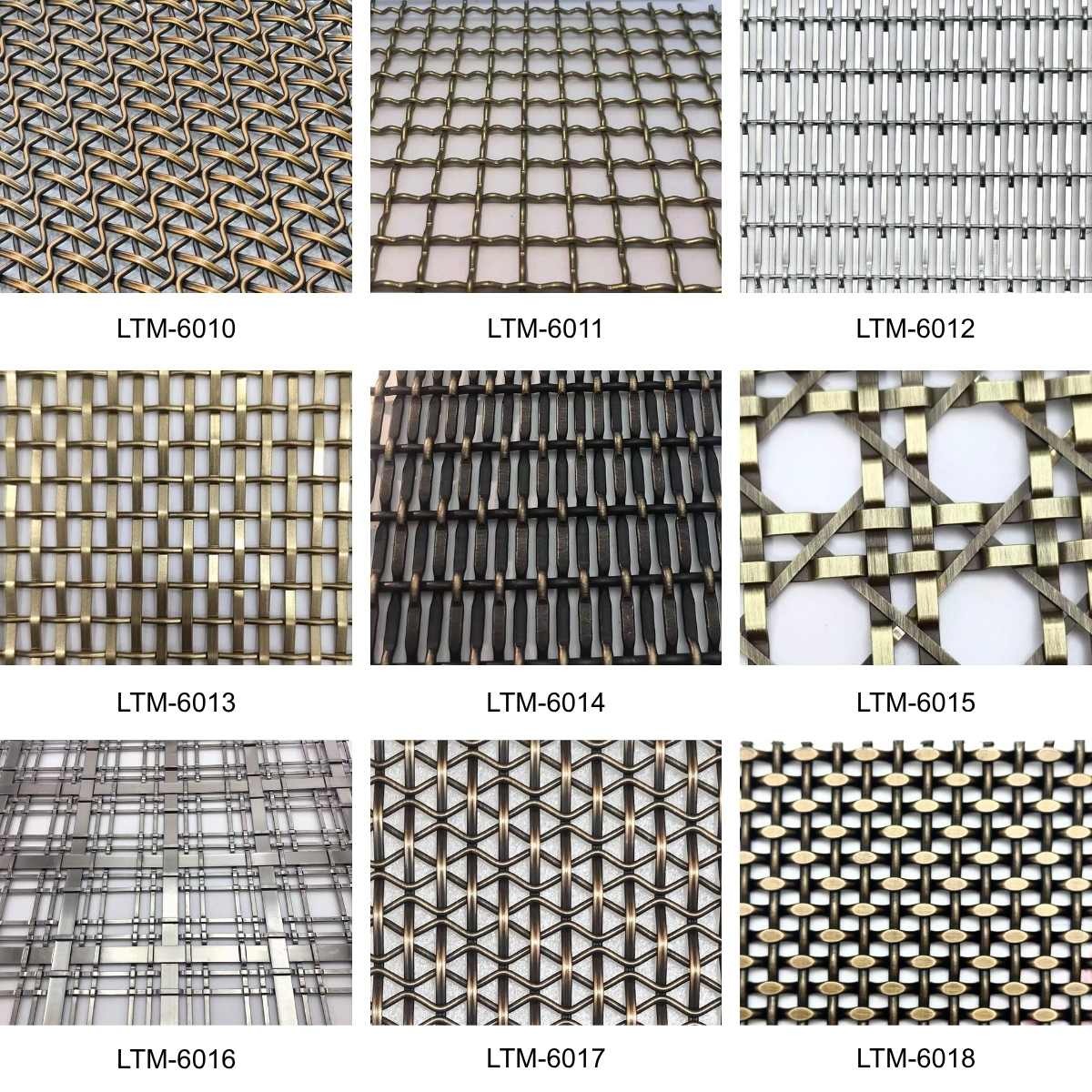 Decorative Crimped Metal Mesh Decorative Crimped Metal Mesh