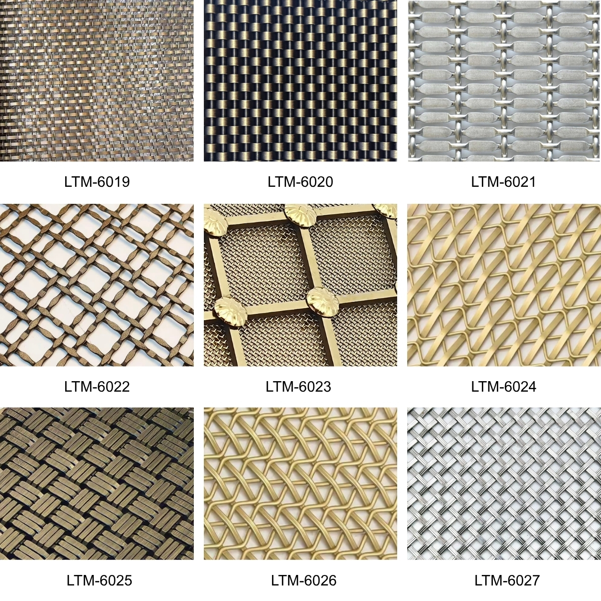 Decorative Crimped Metal Mesh Decorative Crimped Metal Mesh