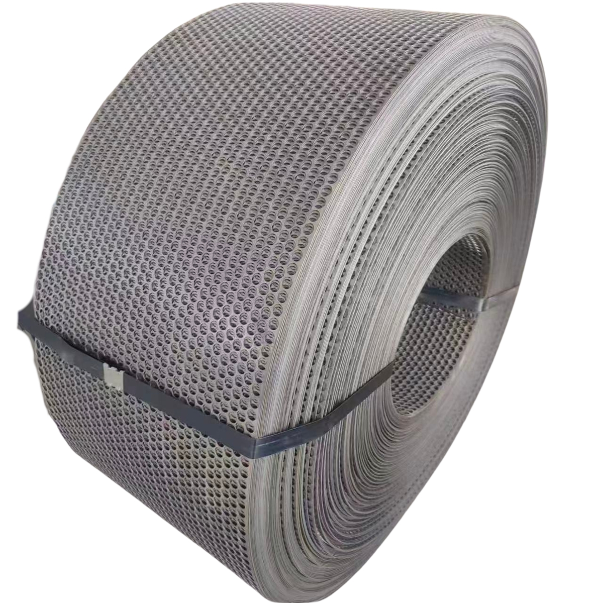 Wide thick round perforated metal mesh for chicken cage and ceiling applications Wide thick round perforated metal mesh for chicken cage and ceiling applications